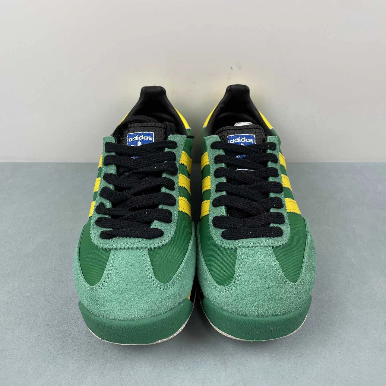 rubber sole shoes short - distance runners Adidas SL 72 RS Green Yellow Core Black IG2133