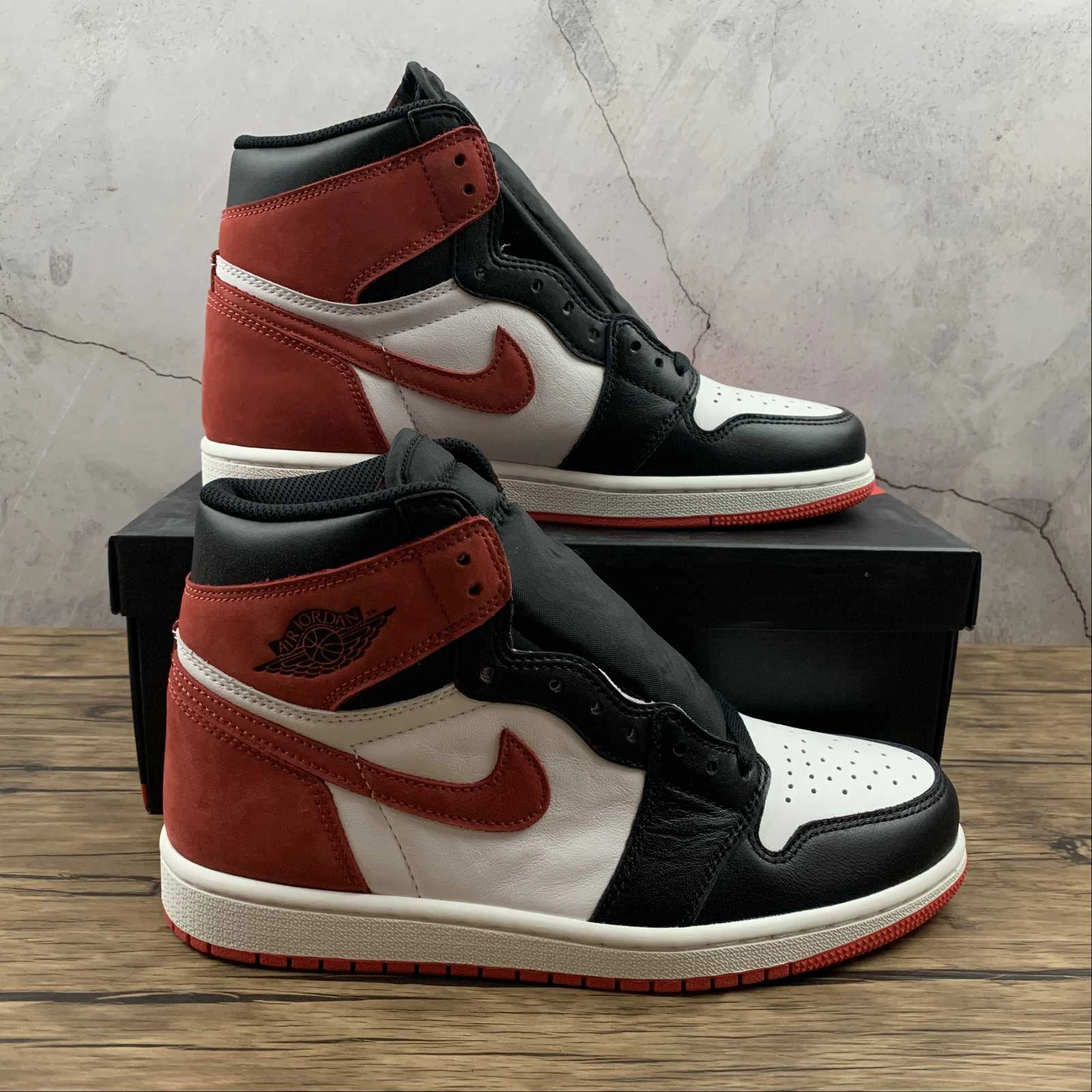 Air Jordan 1 Retro High OG Summit White Track Red-Black (2021) 555088-112 Lifestyle Athlete