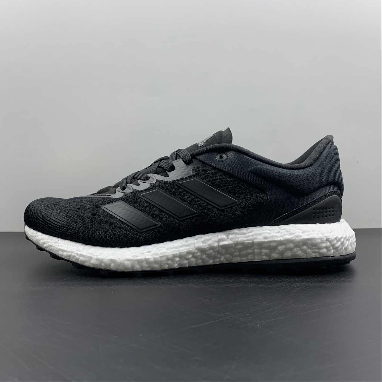 non - perforated - upper shoes Adidas PureBoost Select Core Black Cloud White