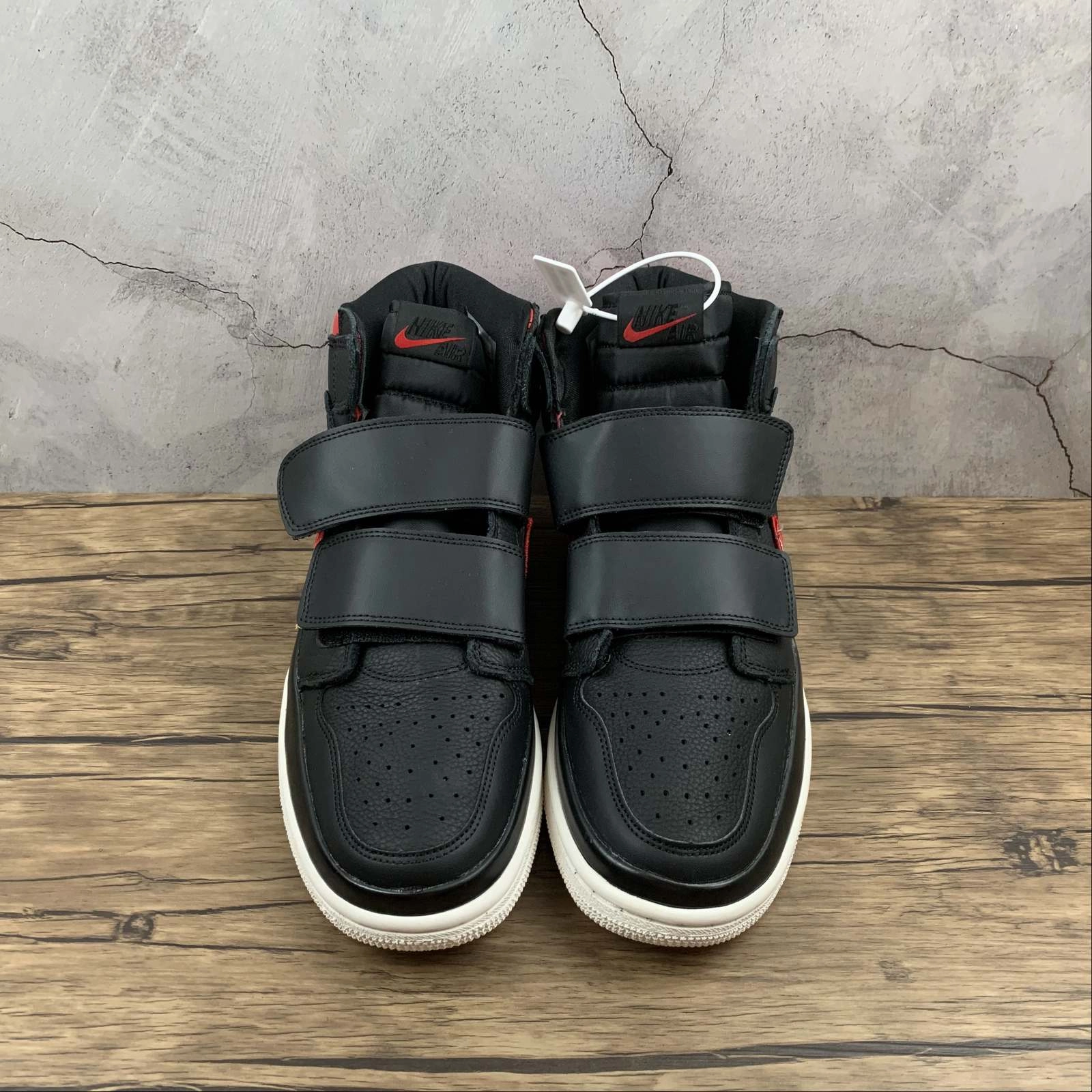 Trend-setting arch Air Jordan 1 Re Hi Double Strp Black Red AQ7924-016