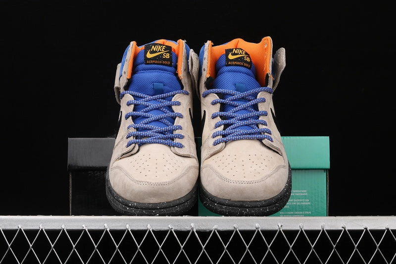 Ventilation Ports Design Weekend Comfort Dunk High Premium SB Acapulco Gold Grain Black Sandtrap Bright Mandarin 313171-207