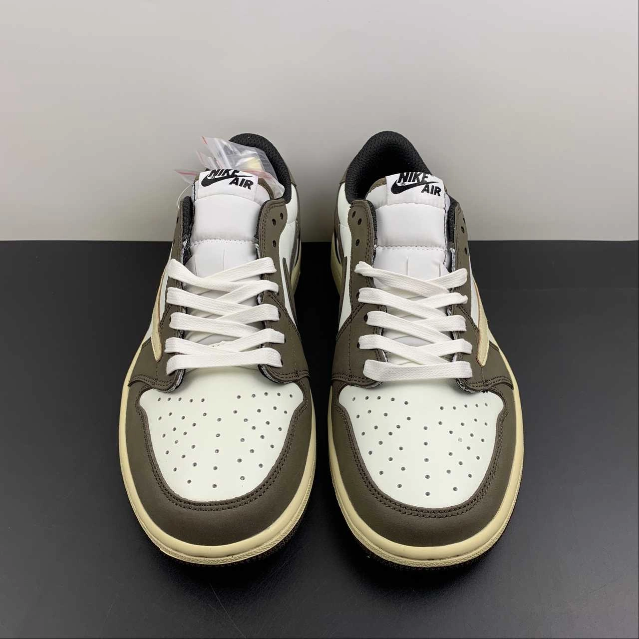 Air Jordan 1 Retro Low OG SP ??Travis Scott?? Black Brown Barb DM7866-851 Cross Motion