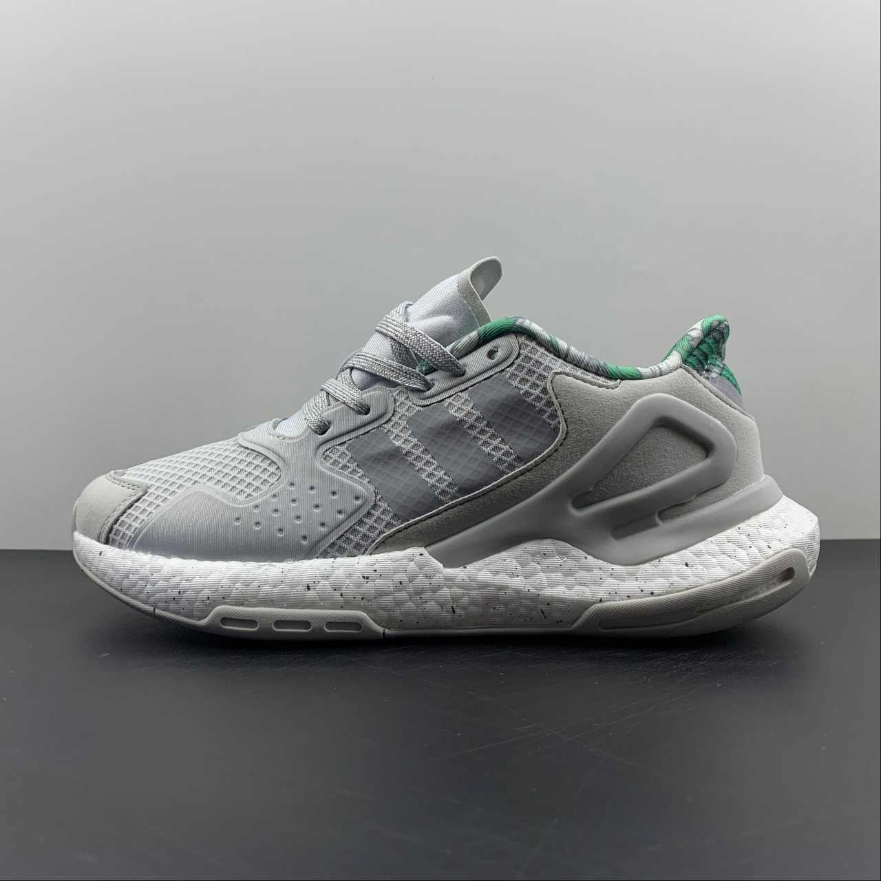 fall - specific shoes Adidas Day Jogger Boost Grey Green Cloud White FX6173