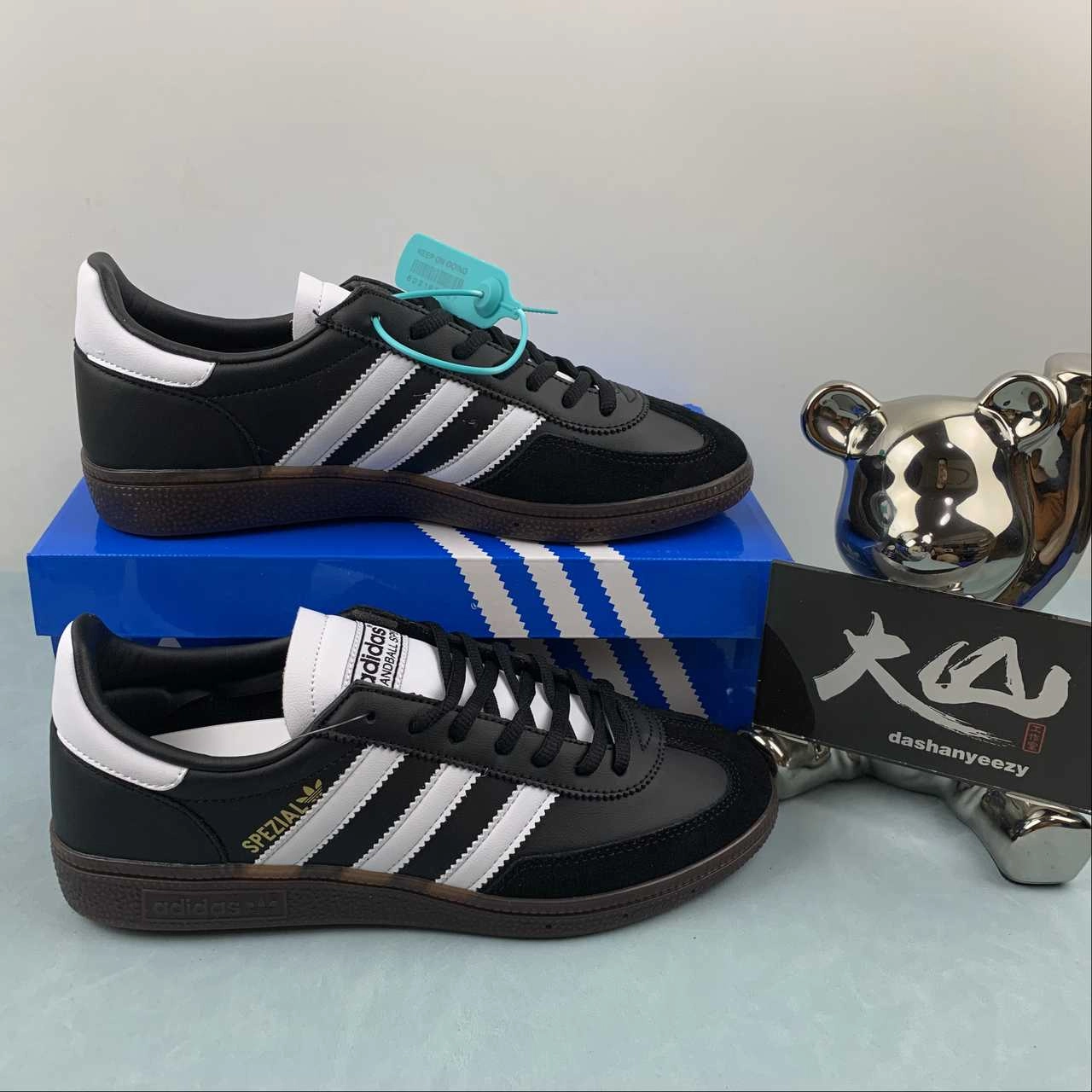 Adidas Handball Spezial Black White Gum IE3402 men's running footwear