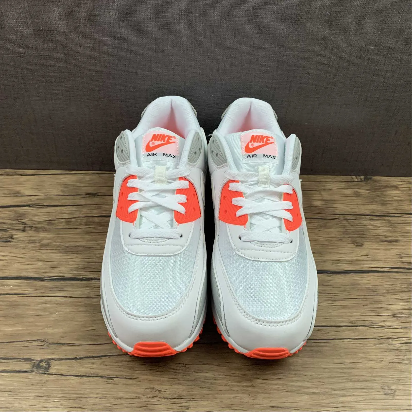Breathable - lining classic shoe aesthetic Air Max 90 White White-Hyper Orange CT4352-103