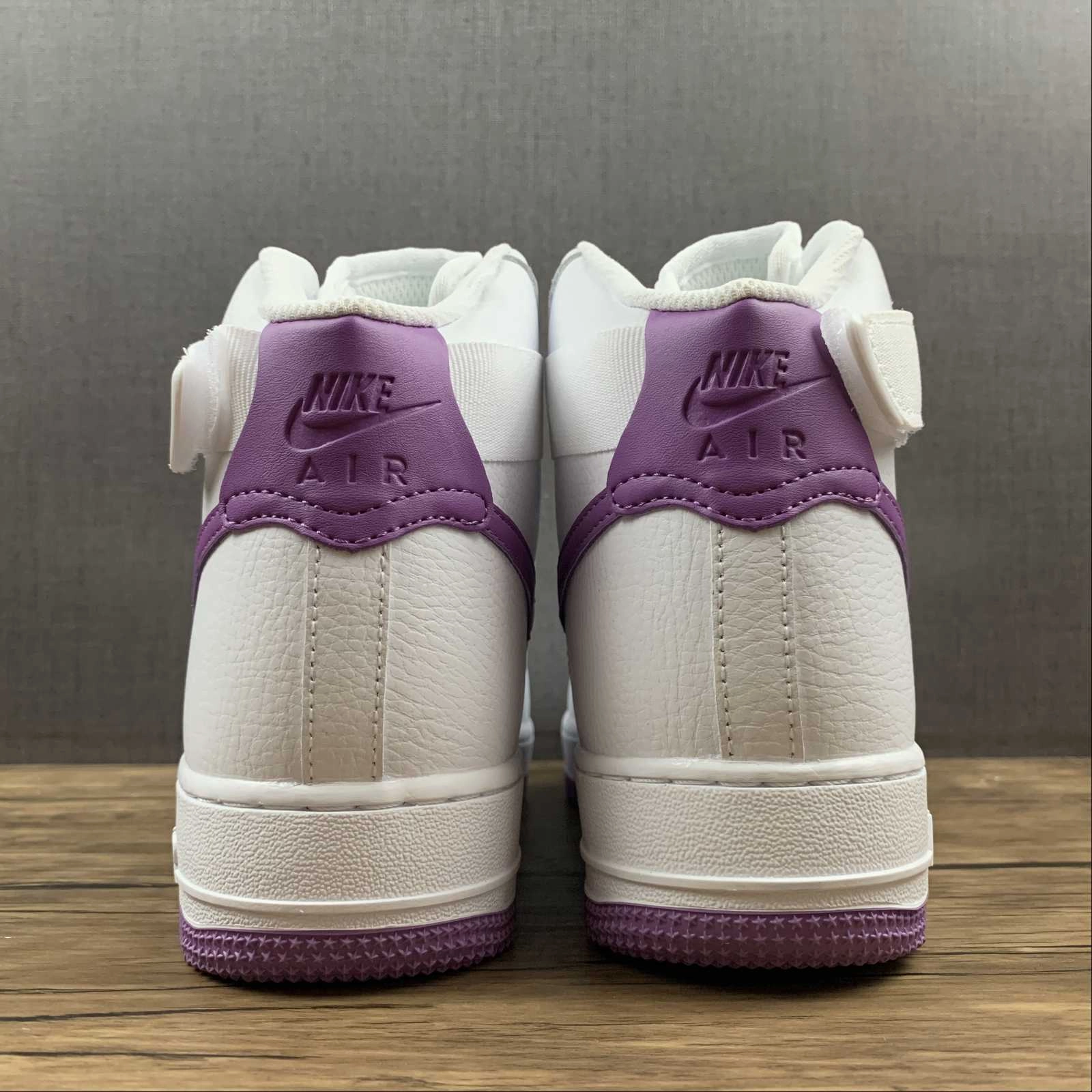 Quick   Dry Air Force 1 High White Dark Orchid-White 334031-112