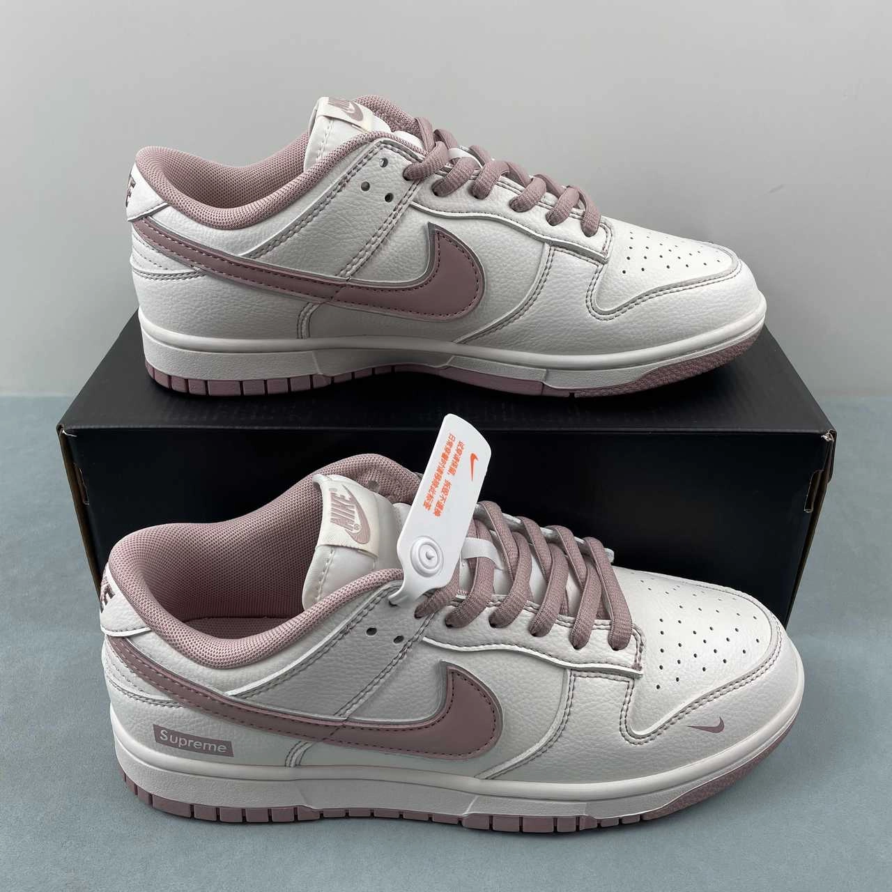 Supreme x SB Dunk Low Off White Pink DY1503-006 Flexible Soles