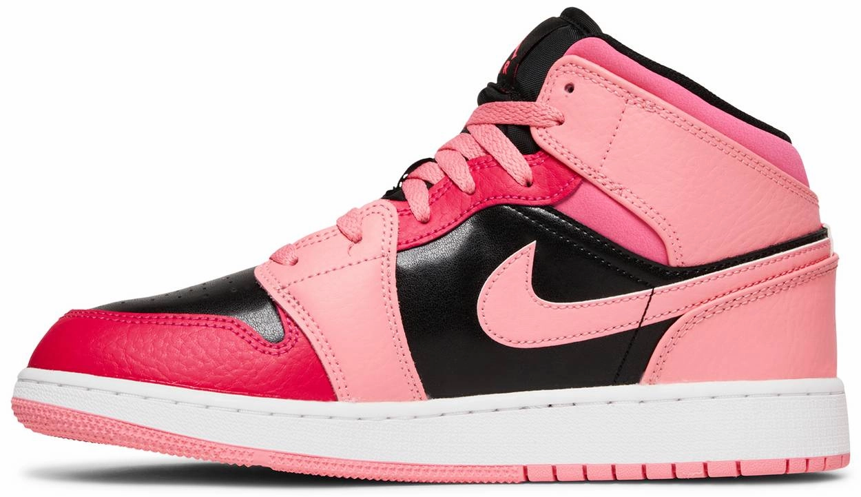 Long Sessions Nike Jordan 1 Mid Coral Chalk GS