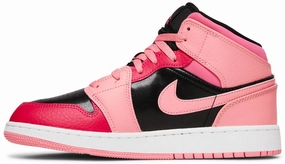 Long Sessions Nike Jordan 1 Mid Coral Chalk GS