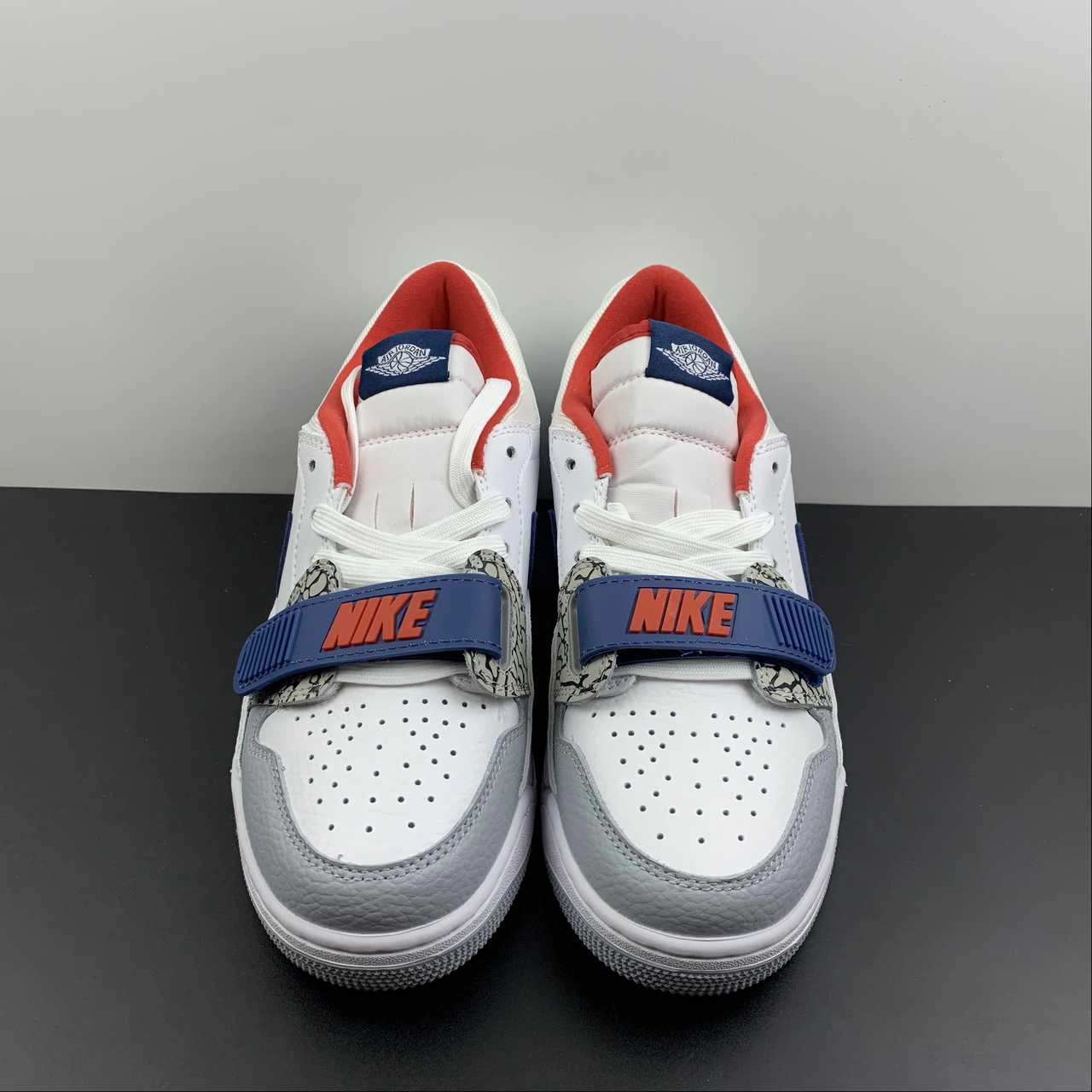 Air Jordan Legacy 312 Low White Blue CD7069-104 Adjustable Closure