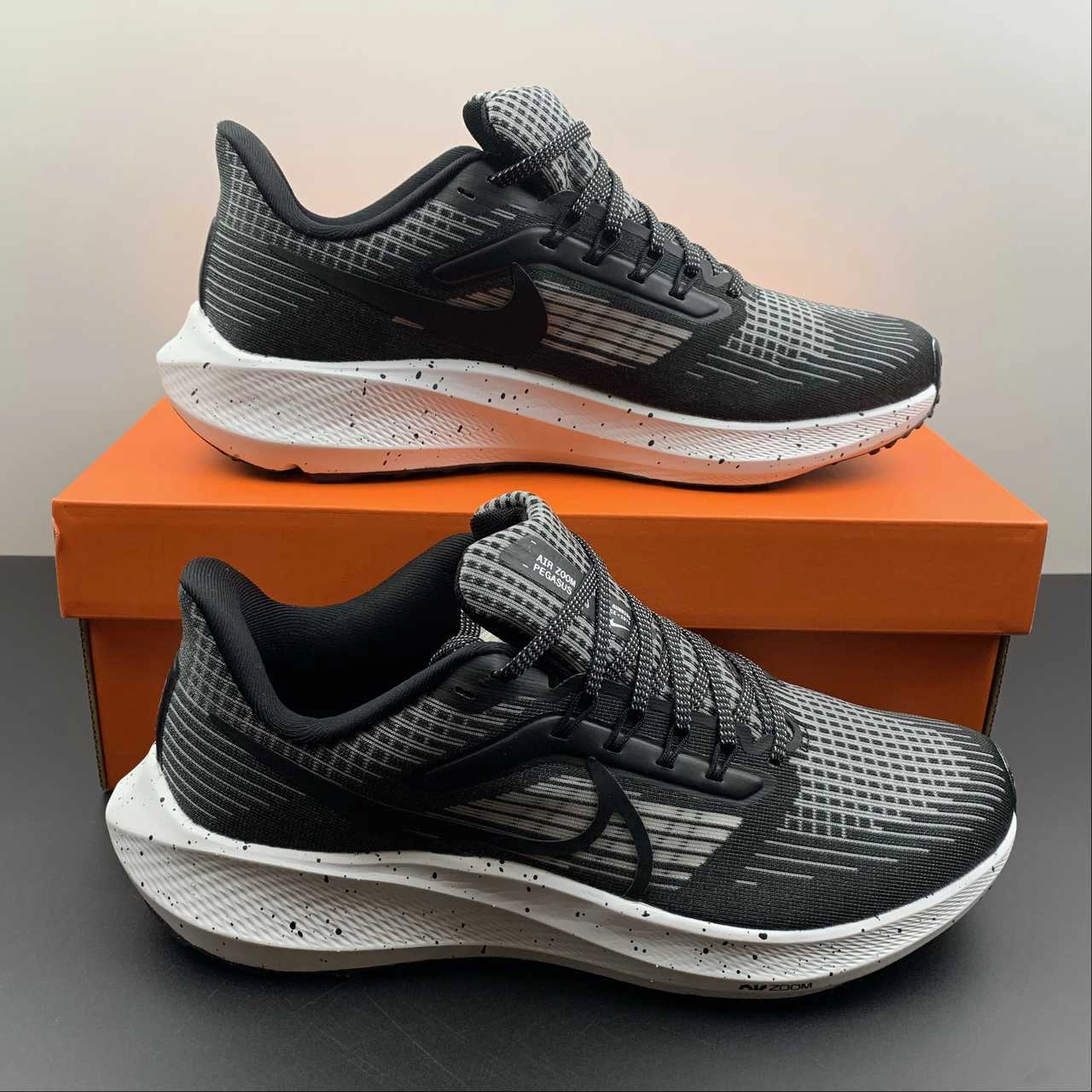 Outdoor Running Air Zoom Pegasus 39 Black Dk Smoke Grey-White DH4071-005