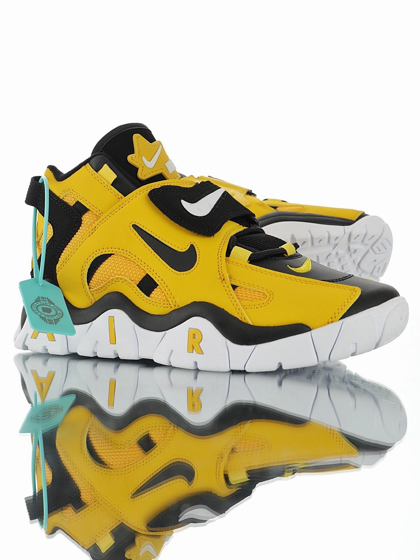 Air Barrage Mid QS Black Yellow CD9329-002 running clubs