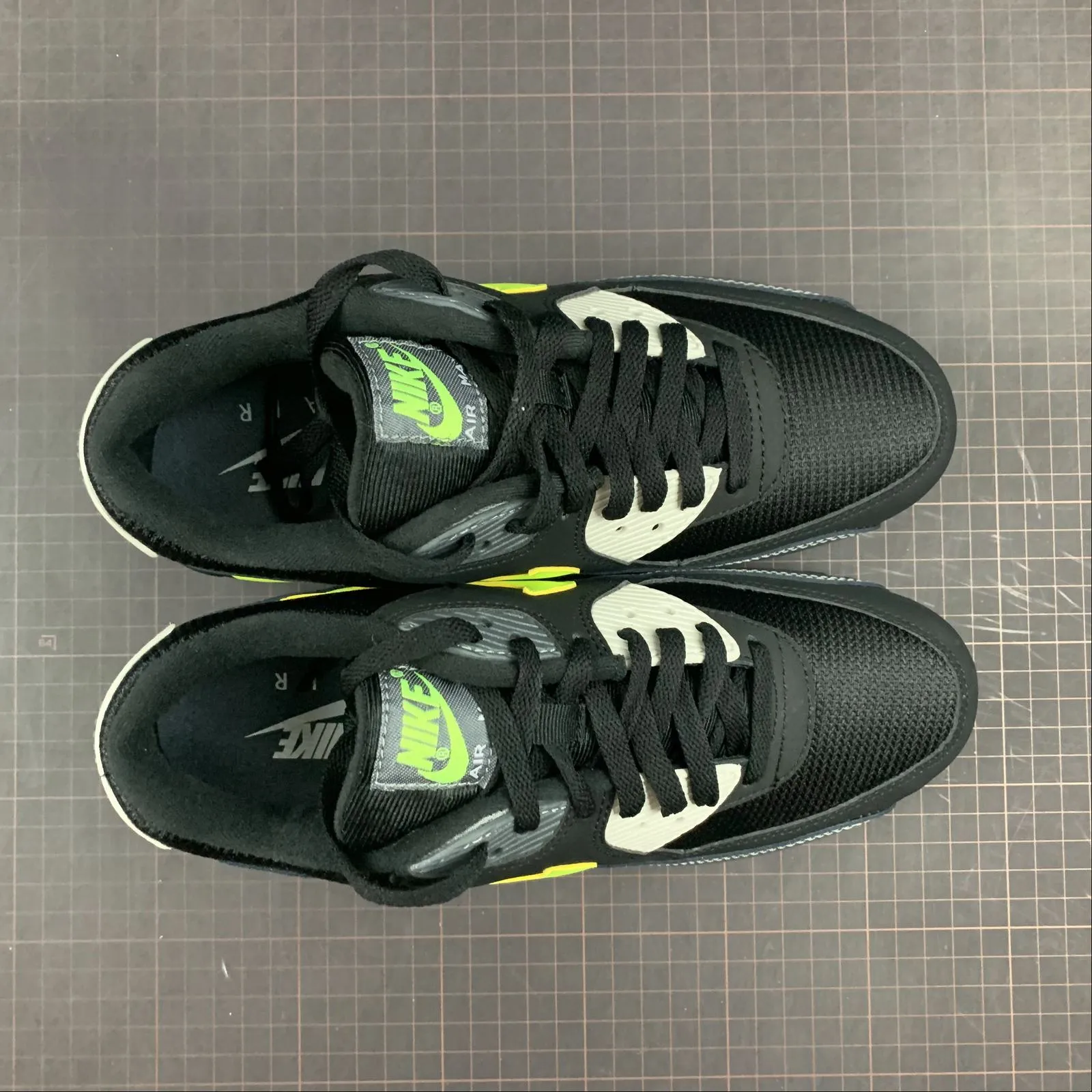 Air Max 90 Essential Volt Black Dark Grey AJ1285-015 Suitable for all running distances high - heeled shoes