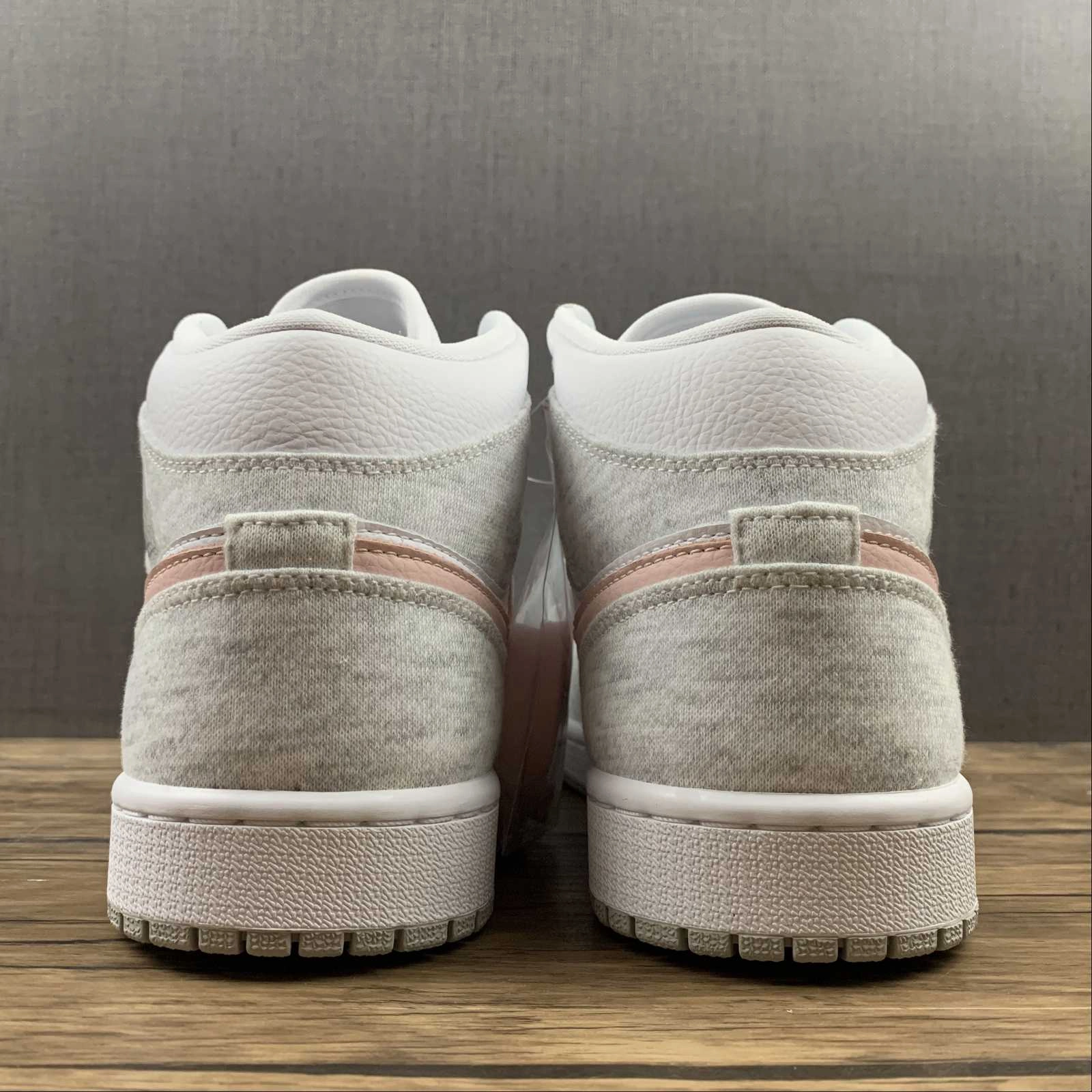 Air Jordan 1 Mid SE Light Iron Ore Atmosphere-White (2021)DN4045-001 High   Top Stretchable Upper