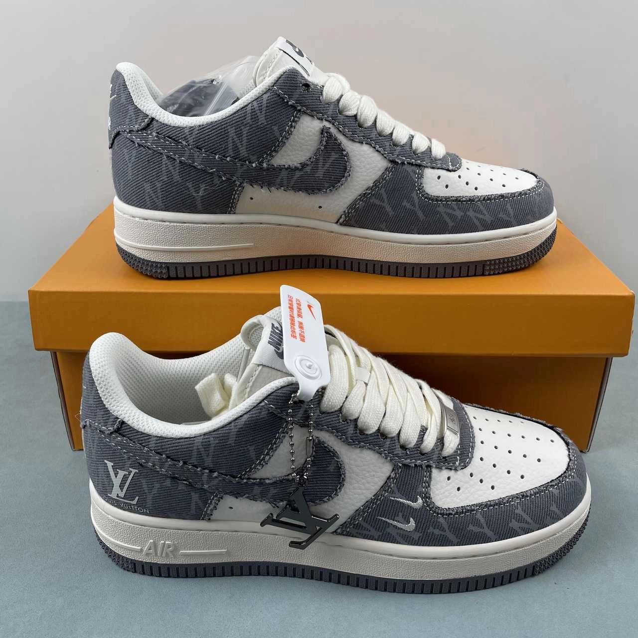 Soft Upper Air Force 1 07 Low LV NYX Beige Gray Off White HD1968-030