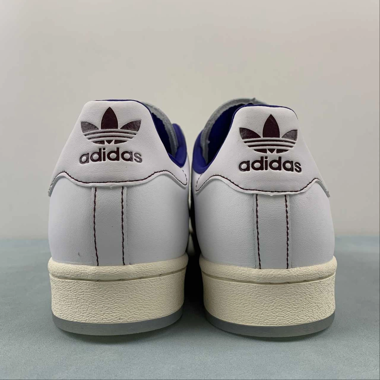 Convenient feature Adidas Superstar 82 White Maroon Blue IE0020