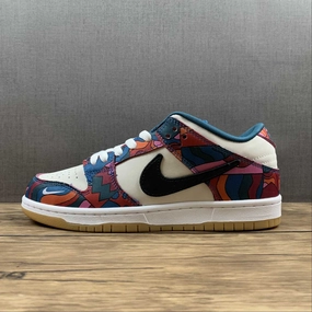 Water Resistant SB Dunk Low Parra 2021 Fire Pink Gym Red Mocha Royal Blue DH7695-600
