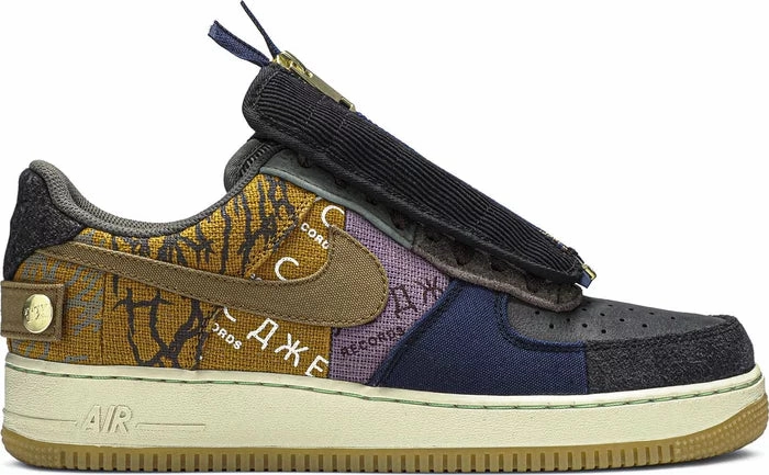 Nike Air Force 1 x Travis Scott Cactus Jack Soft Material Derby Style