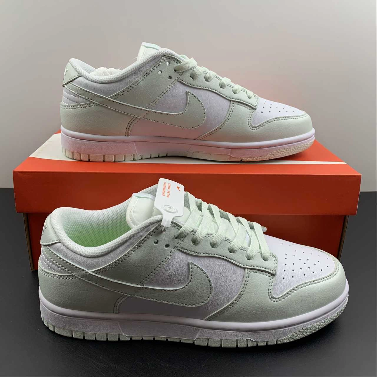 Back Tab SB Dunk Low Next Nature White Mint DN1431-102
