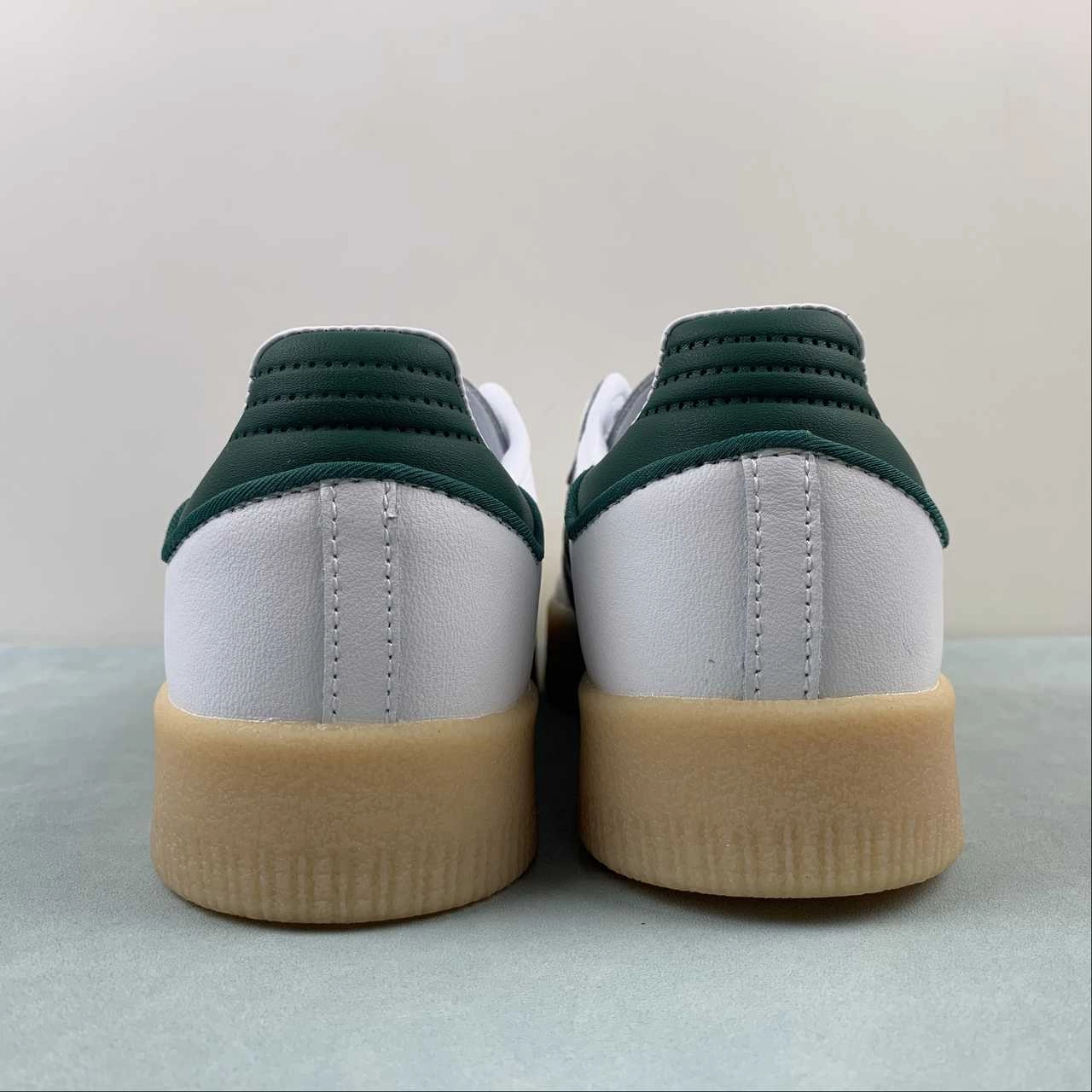 Adidas Samba Vegan Cloud White Dark Green Gum ID0440 Good Traction Comfortable Arch Cushion