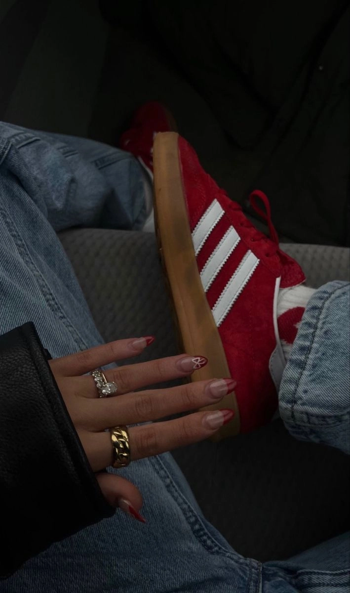 Adidas Gazelle Scarlet Cloud White Karma Sneaks