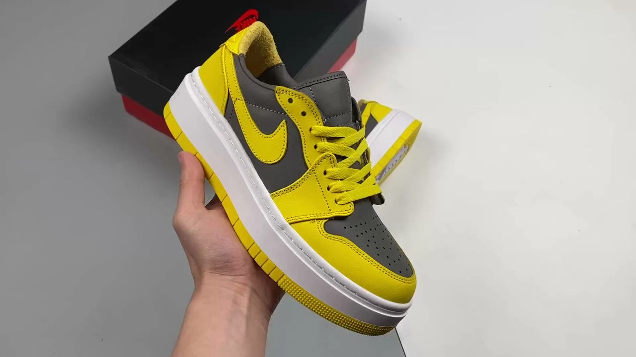Fast Entry Air Jordan 1 Elevate Low White Yellow Wolf Gray DH7004-017