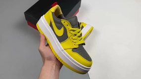 Seamless Toe Box Air Jordan 1 Elevate Low White Yellow Wolf Gray DH7004-017