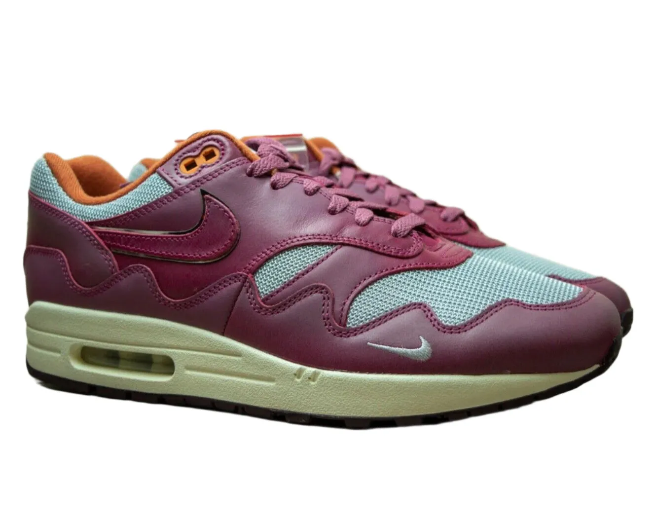 Nike Air Max 1 Patta Rush Maroon DO9549 001 leather running shoes