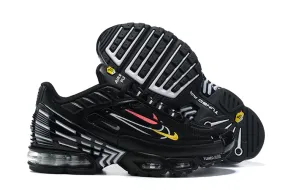 Air Max Plus 3 Black White Multi Color Swooshes CD0471-005 Lightweight Cushion lightweight synthetic shoes
