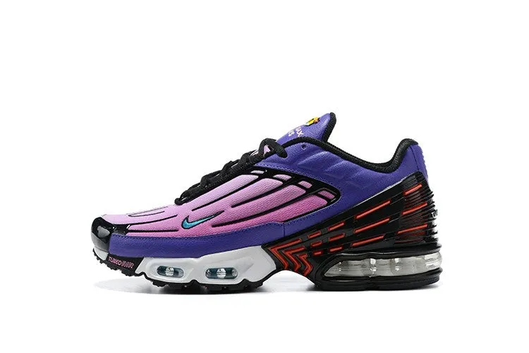 Air Max Plus 3 Pink Purple Blue Black CD7005 005 flexible - sole afternoon running shoes
