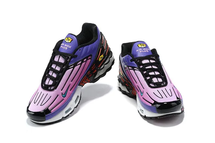 rubber shoes Air Max Plus 3 Pink Purple Blue Black CD7005 005