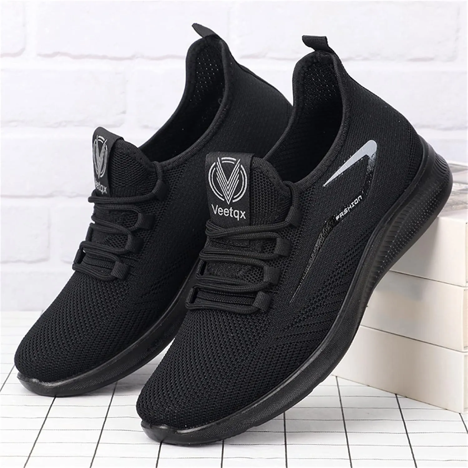 Arch Support Fitness Sneaker for Men Lightweight Breathable Slip on Running Shoe Arch Support Plantar Fasciitis