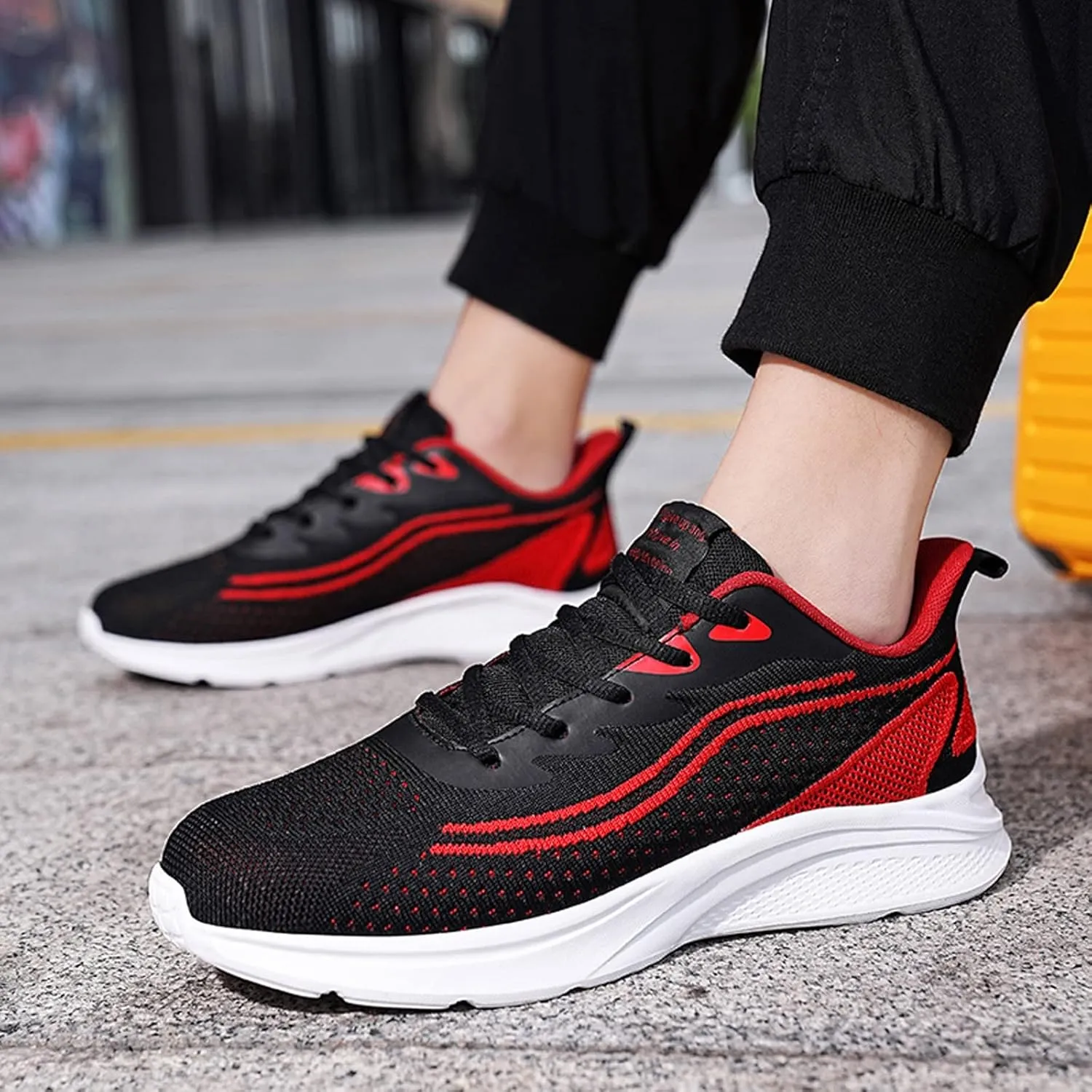Arch Support Hiking Shoes for Men Slip On Lightweight Breathable Fashion Sneaker Arch Support Plantar Fasciitis