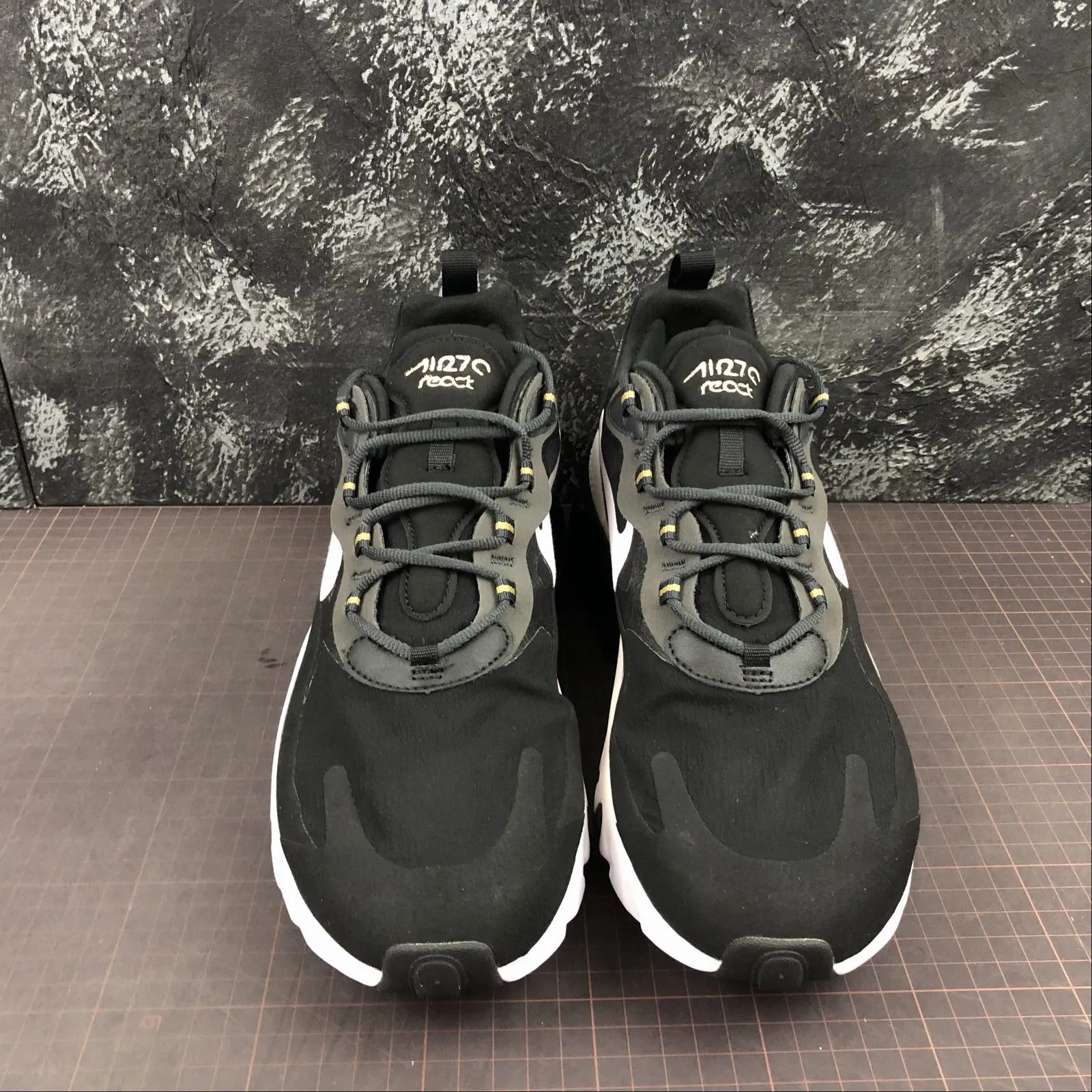 Air Max 270 React Black Gold AO4971-005 Flexible Design