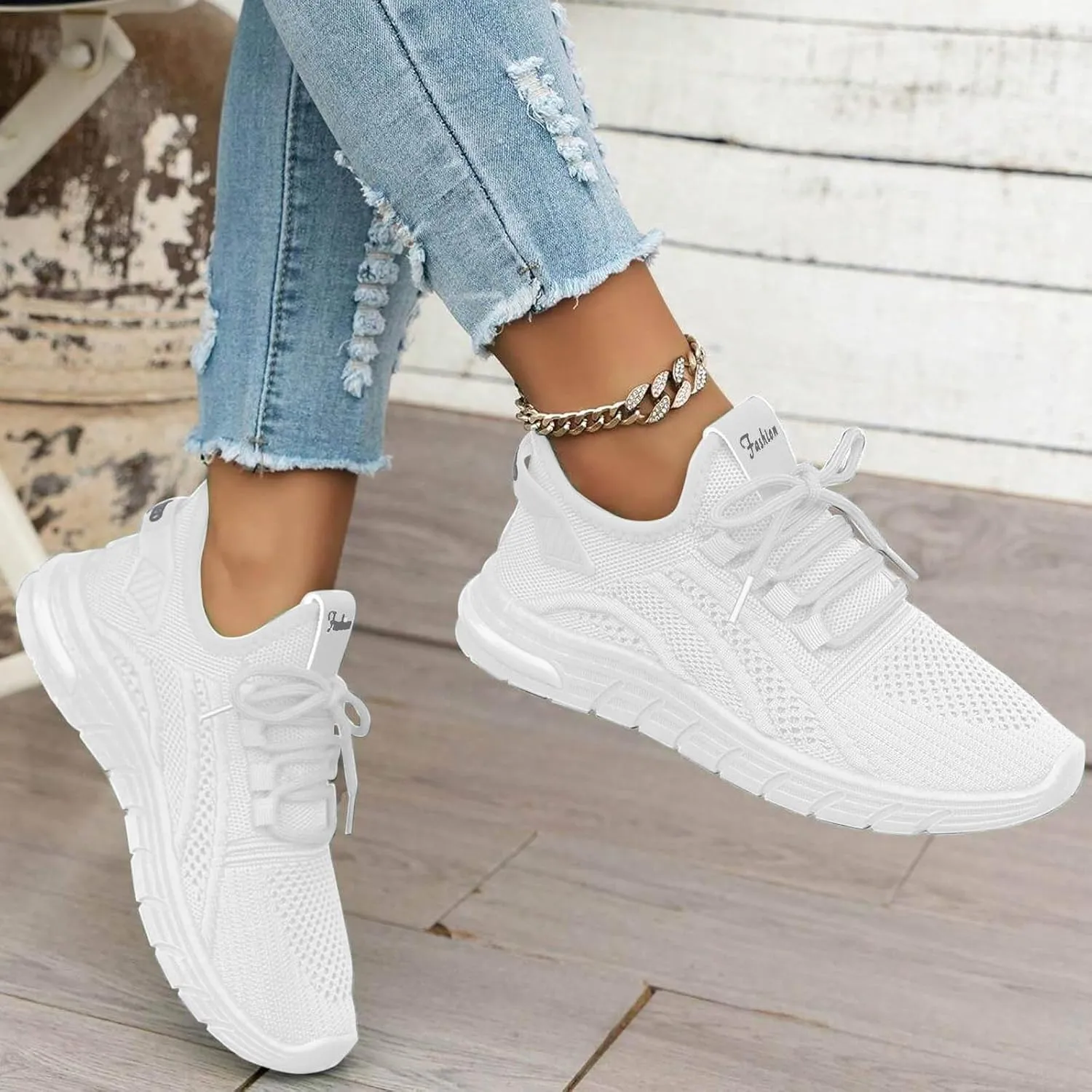 Arch Support Versatile Sneakers for Women Non Slip Athletic Fashion Casual Sneakers Minimalist Zero Drop Shoe