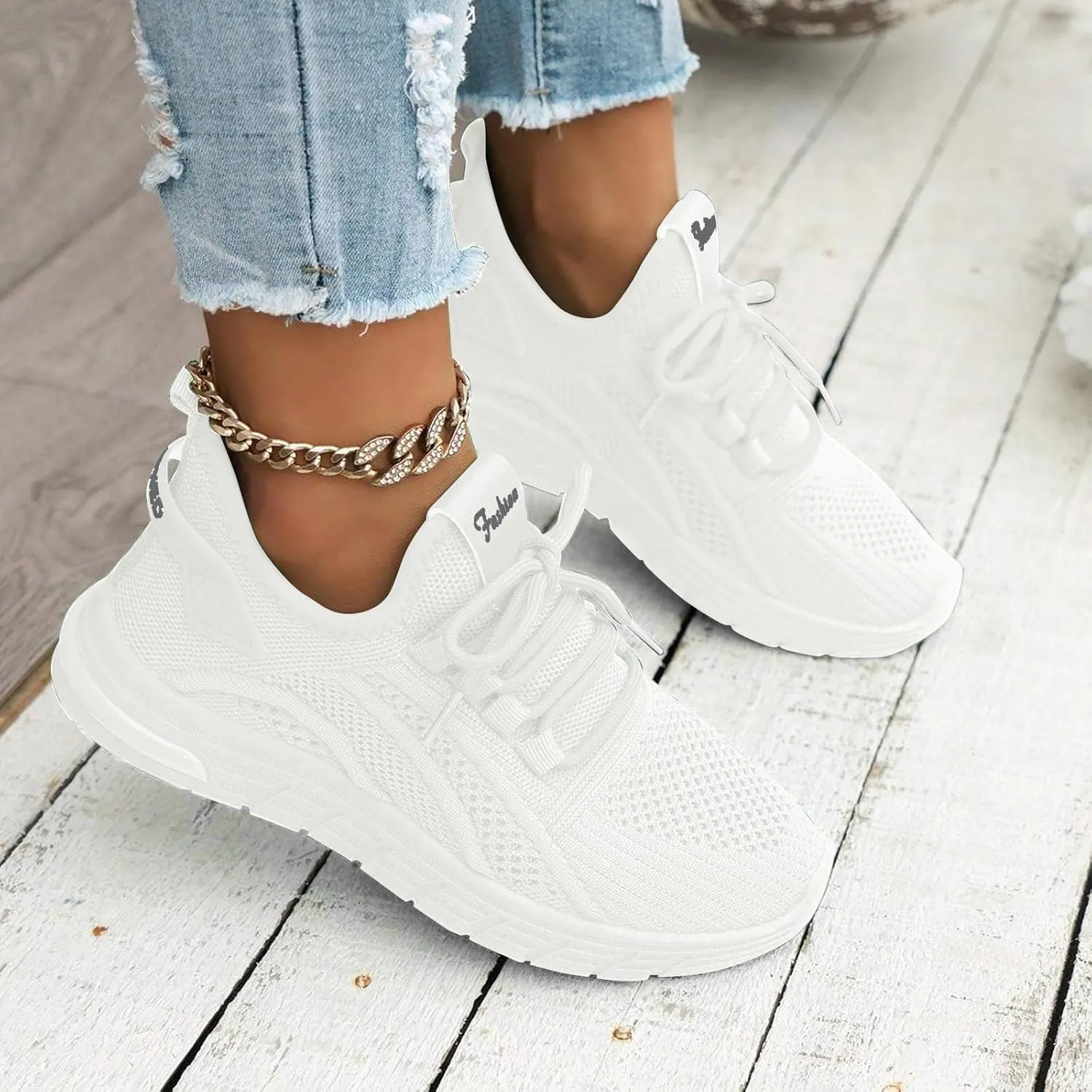 Arch Support Versatile Sneakers for Women Non Slip Athletic Fashion Casual Sneakers Minimalist Zero Drop Shoe