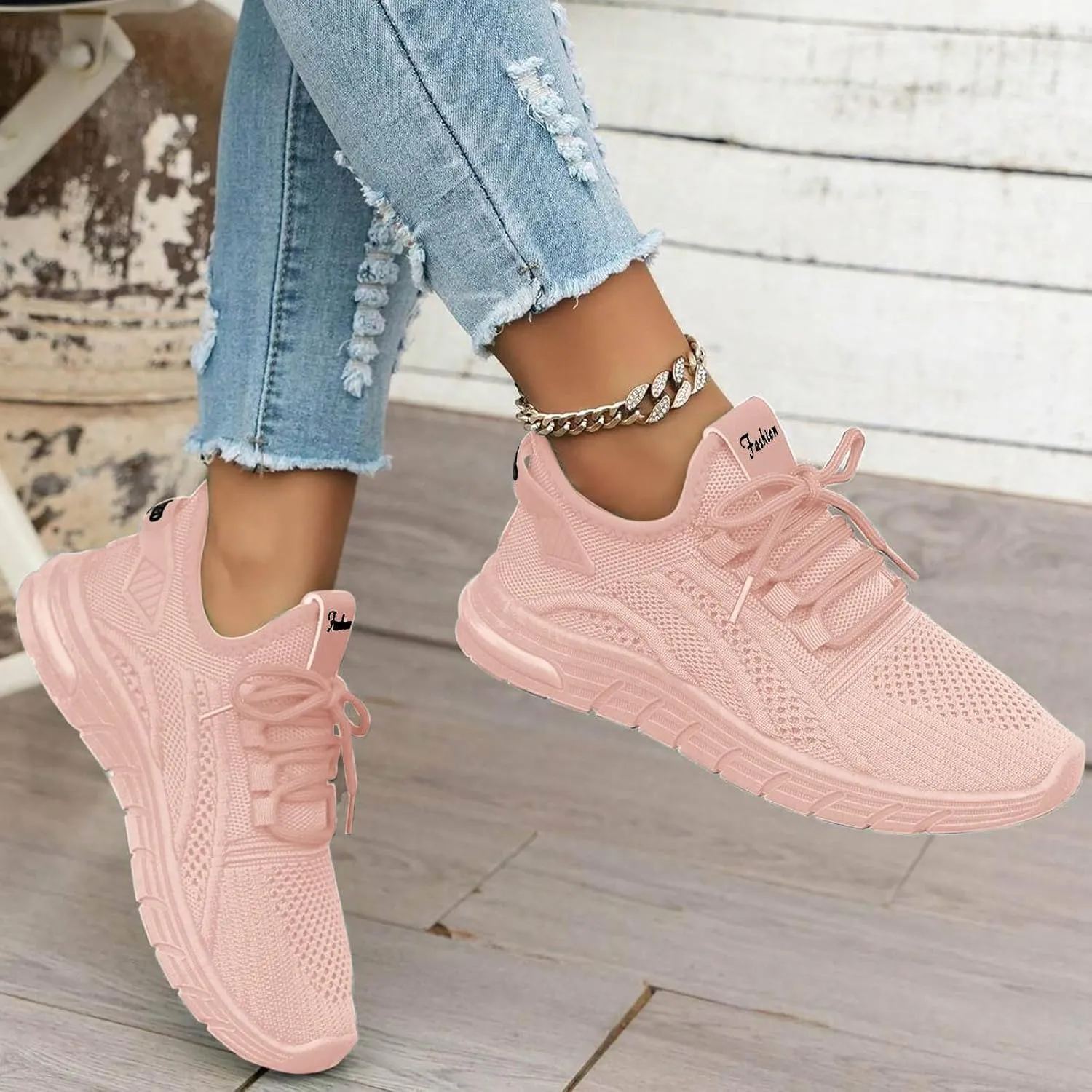 Arch Support Versatile Sneakers for Women Non Slip Athletic Fashion Casual Sneakers Minimalist Zero Drop Shoe