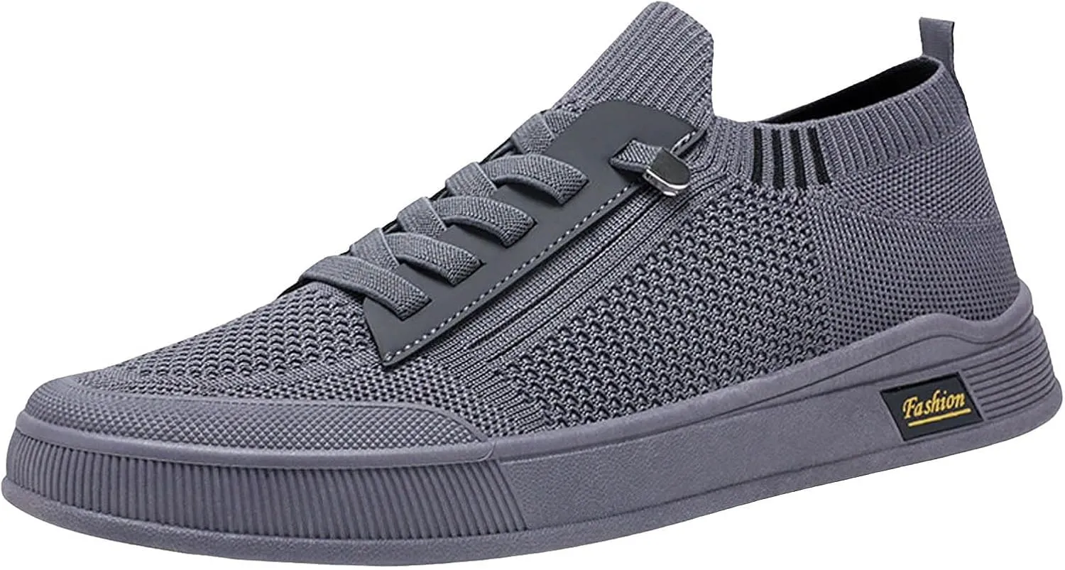 Arch Support Walking Shoes for Men Comfortable Lightweight Casual Walking Shoe Convenient Elderly Slip On Shoes