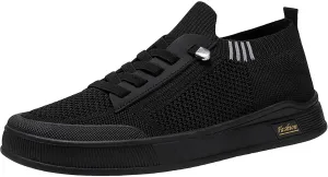 Arch Support Walking Shoes for Men Comfortable Lightweight Casual Walking Shoe Convenient Elderly Slip On Shoes