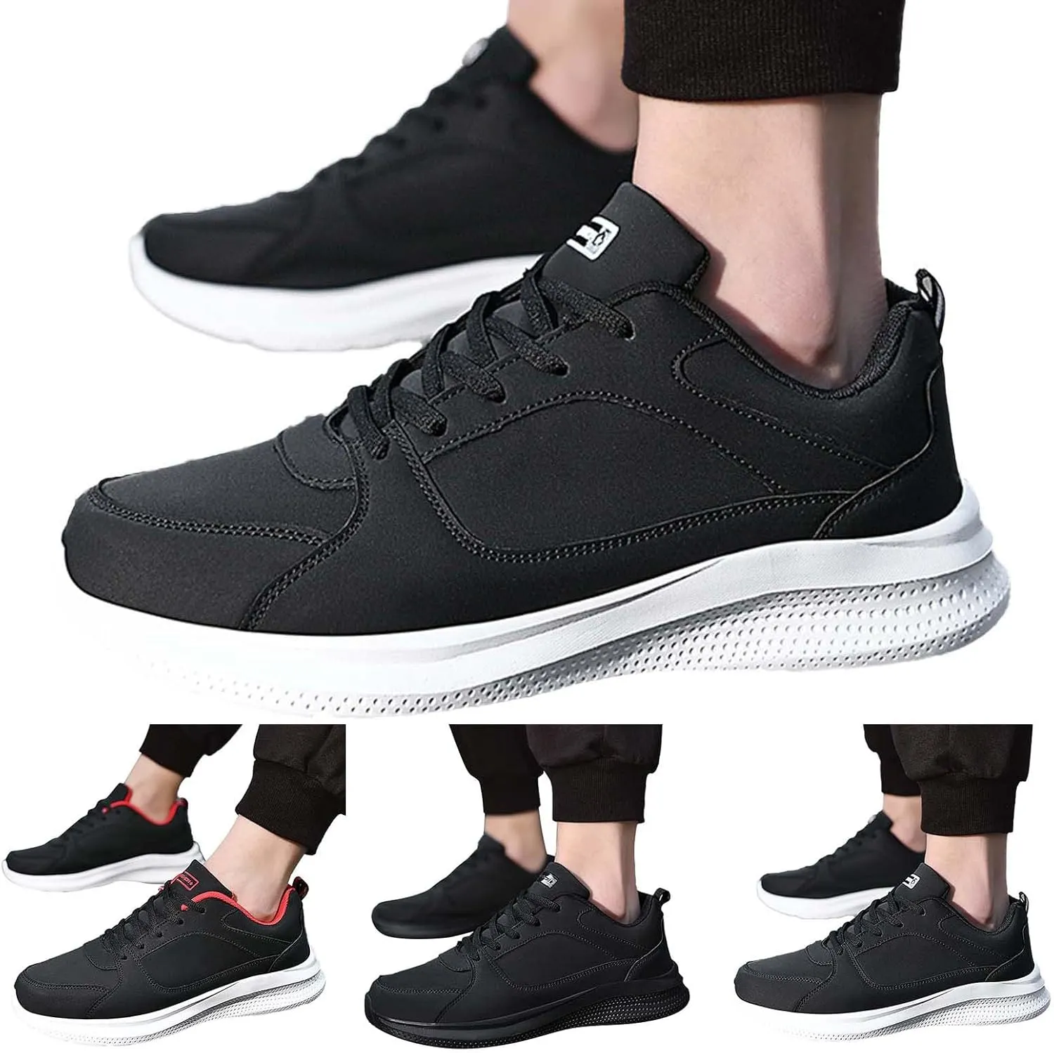 Arch Support Walking Shoes for Men Lightweight Sport Gym Jogging Walking Sneaker Arch Support Plantar Fasciitis