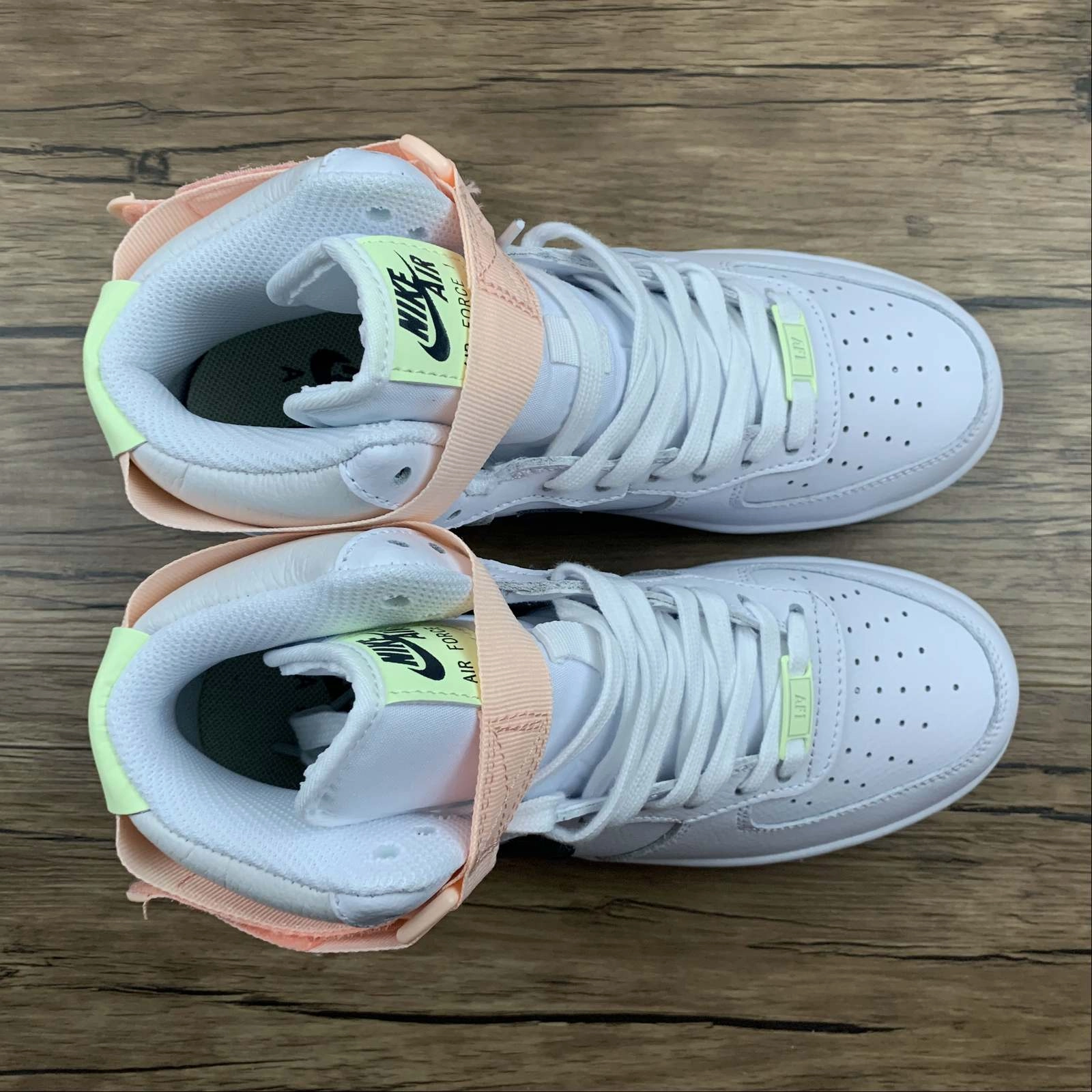 Air Force 1 High White Midnight Navy 334031-117 Calm Grey