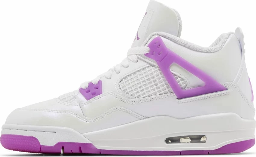 Nike Jordan 4 Hyper Violet GS Water resistant upper Stitched Detailing