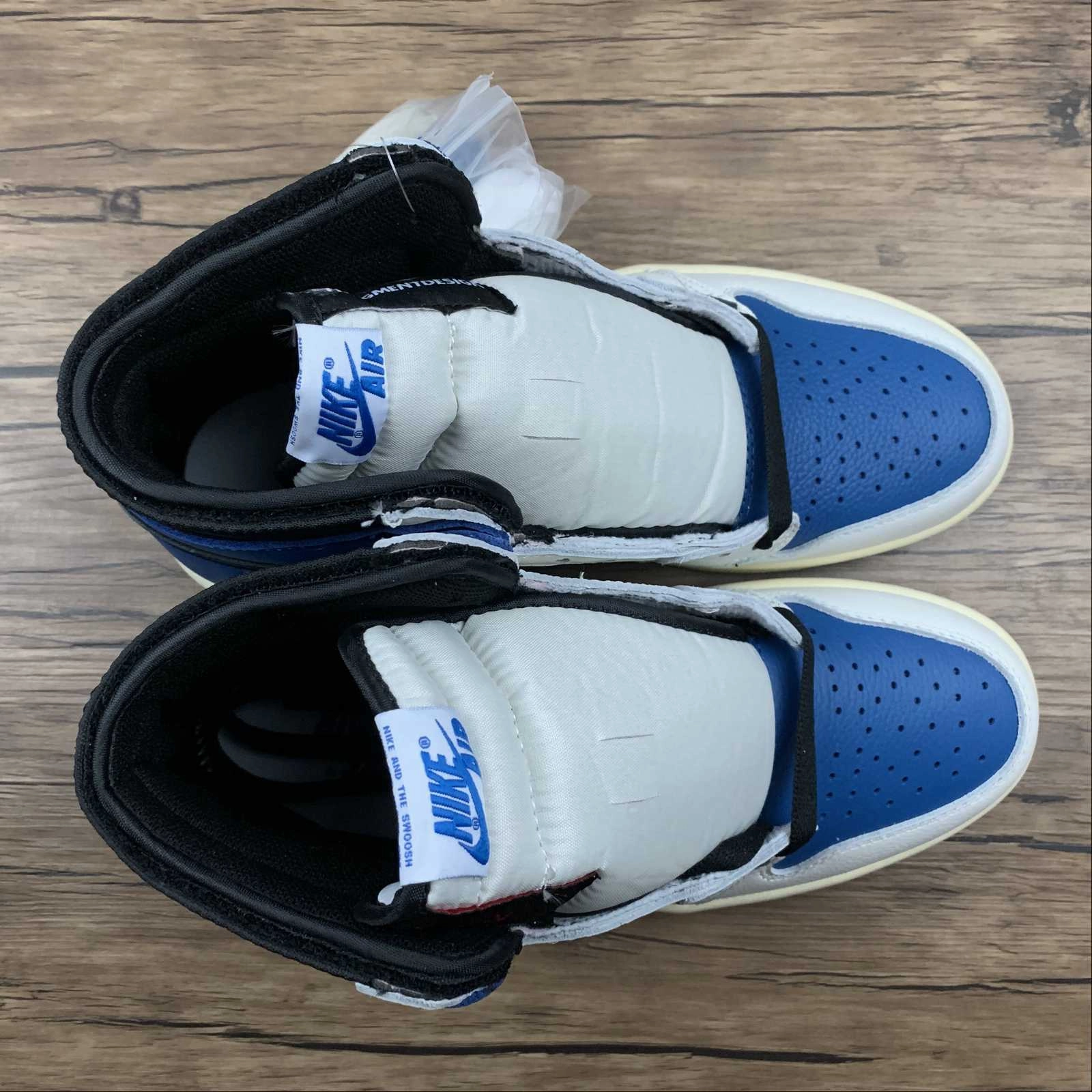 Fashion Step Air Jordan 1 High OG SP Sail Black-Mltry Blue-Shy Pnk MNJDLS-642