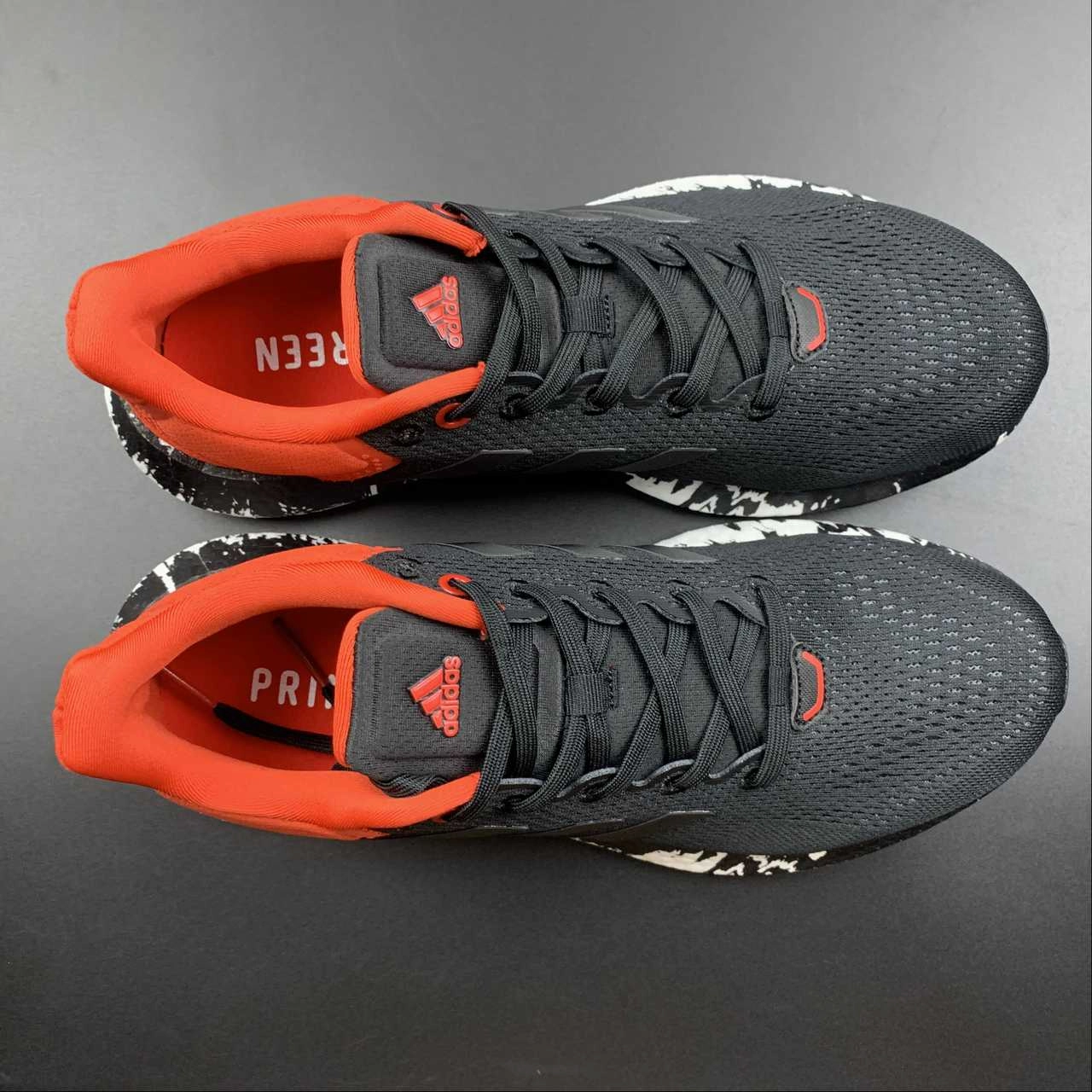 Calorie Counting eco - friendly shoes Adidas PureBoost 21 Black White Red GV7702