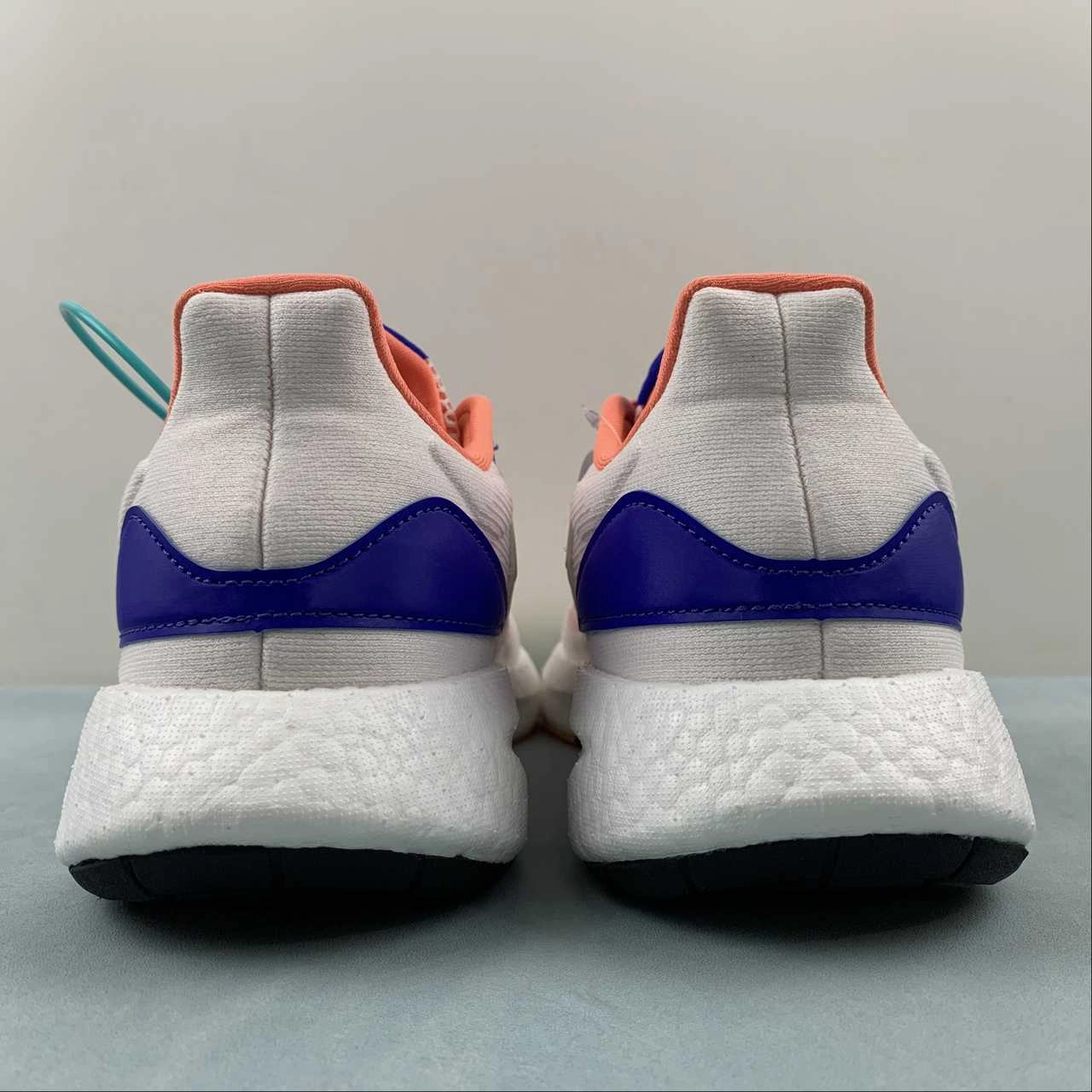 Adidas PureBoost 22 Heat.RDY Cloud White Night Metallic Lucid Blue GY4706 posture - correcting shoes