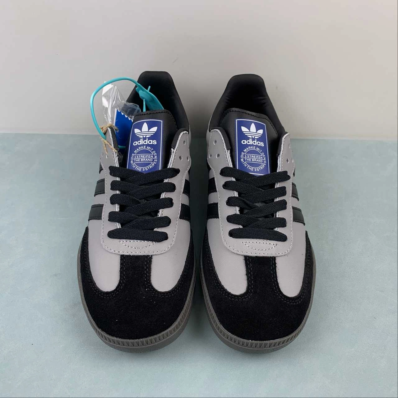 Adidas SAMBA OG Black Gray B75807 Platform Style Dinner Step