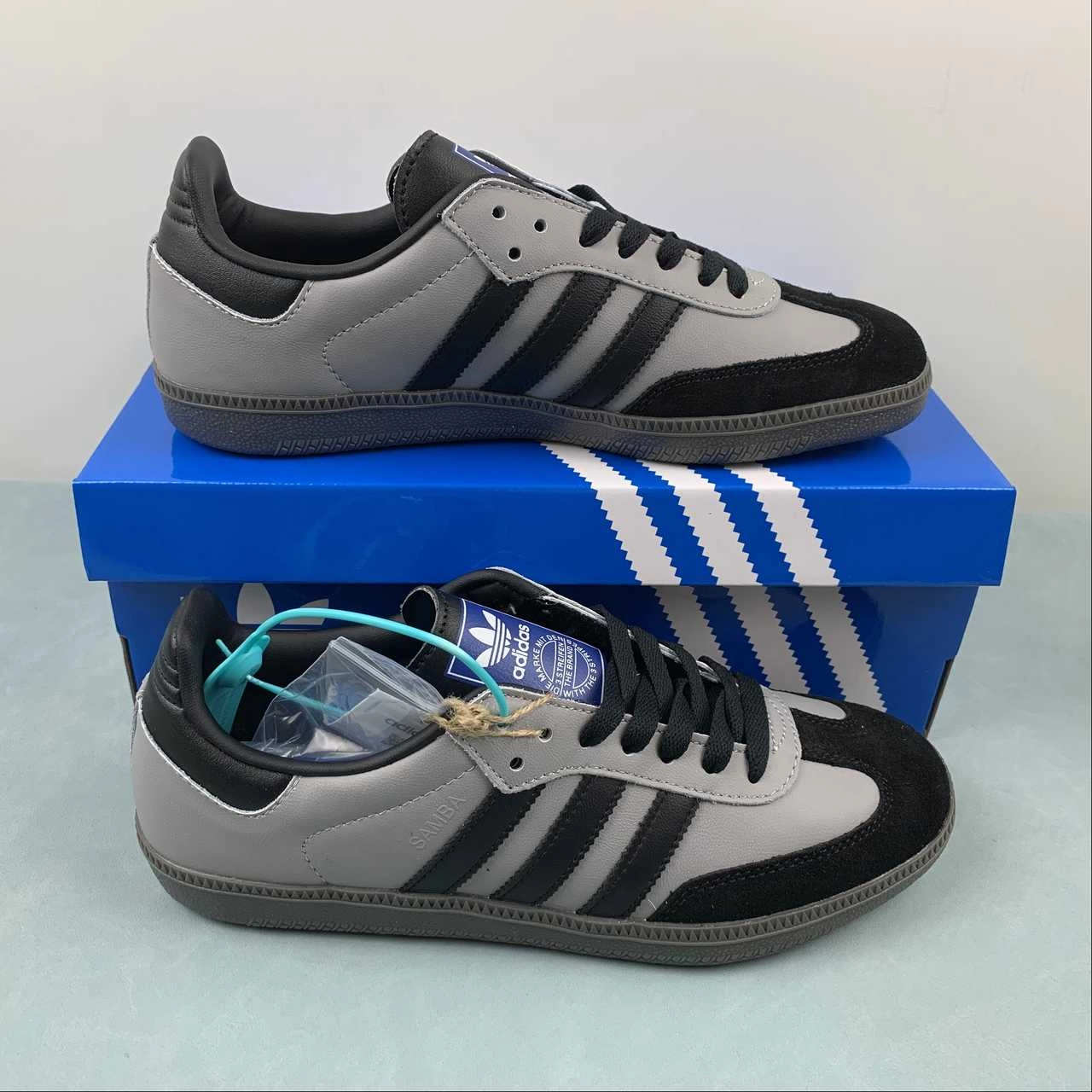 Adidas SAMBA OG Black Gray B75807 SoftSole Soft Surface