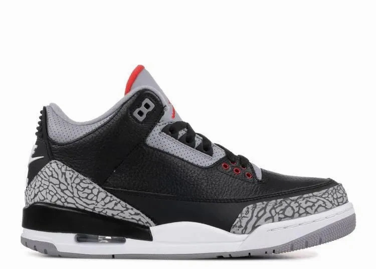 Strategic Zone Cushion Air Jordan 3  Black Cement (2018)