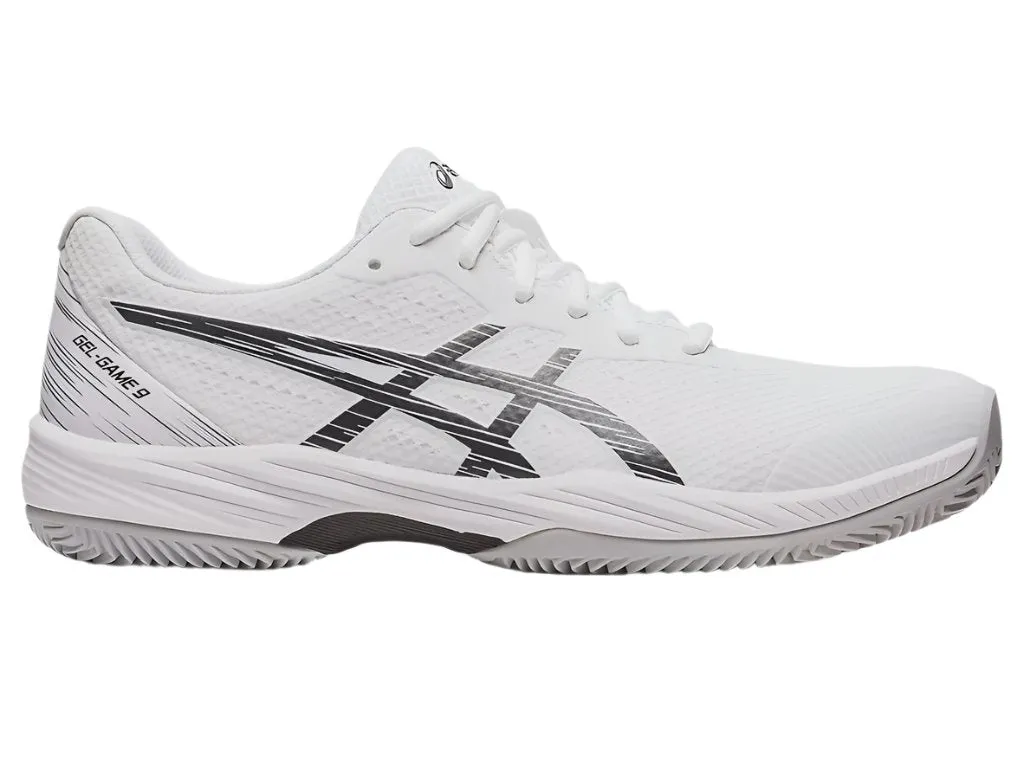 Asics Gel-Game 9 Clay / OC Men's Tennis Shoes - White / Black