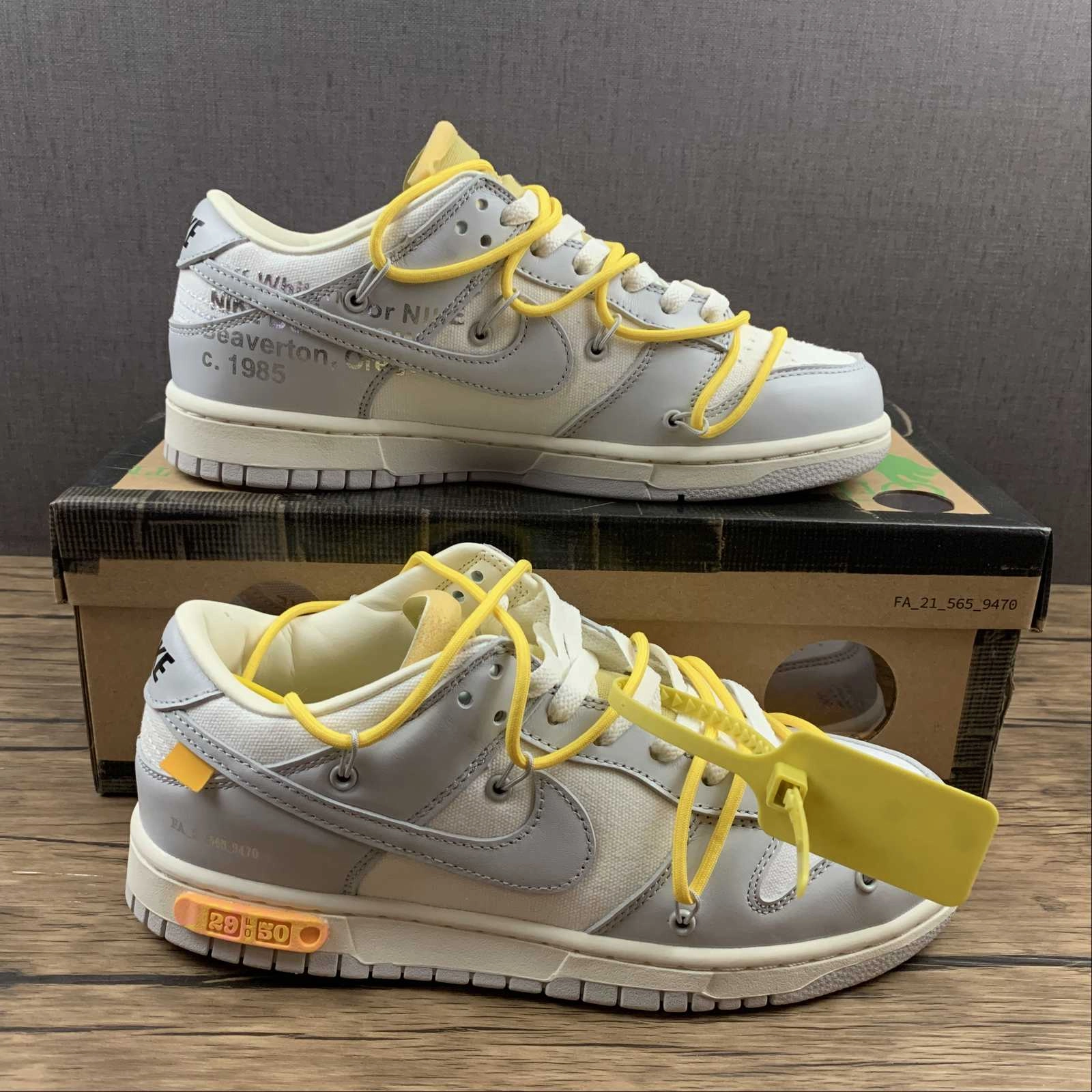 Dunk Low X Off-White 'Lote 29 de 50' DM1602-103 WaterResistant Any Terrain